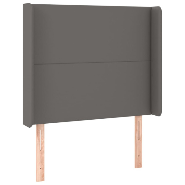 Wezgłowie Szary 103 x 16 x 118/128 cm Sztuczna skóra vidaXL 533543