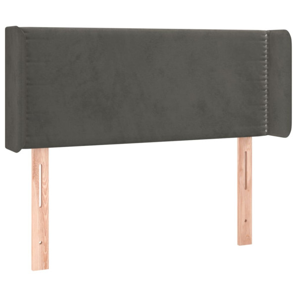 Wezgłowie Szary 103 x 16 x 78/88 cm Aksamit vidaXL 532795