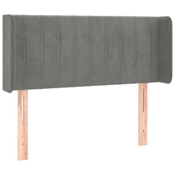 Wezgłowie Szary 103 x 16 x 78/88 cm Aksamit vidaXL 532917