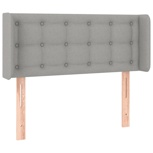 Wezgłowie Szary 103 x 16 x 78/88 cm Tkanina vidaXL 532523