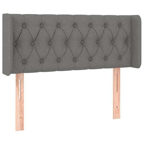 Wezgłowie Szary 103 x 16 x 78/88 cm Tkanina vidaXL 532597