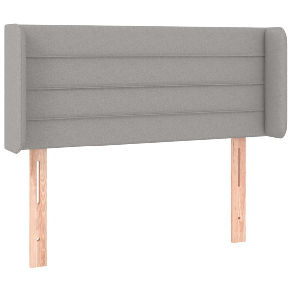 Wezgłowie Szary 103 x 16 x 78/88 cm Tkanina vidaXL 521850