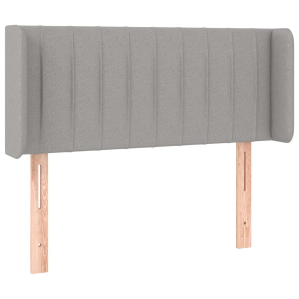 Wezgłowie Szary 103 x 16 x 78/88 cm Tkanina vidaXL 523416