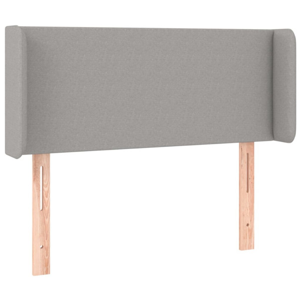 Wezgłowie Szary 103 x 16 x 78/88 cm Tkanina vidaXL 380751