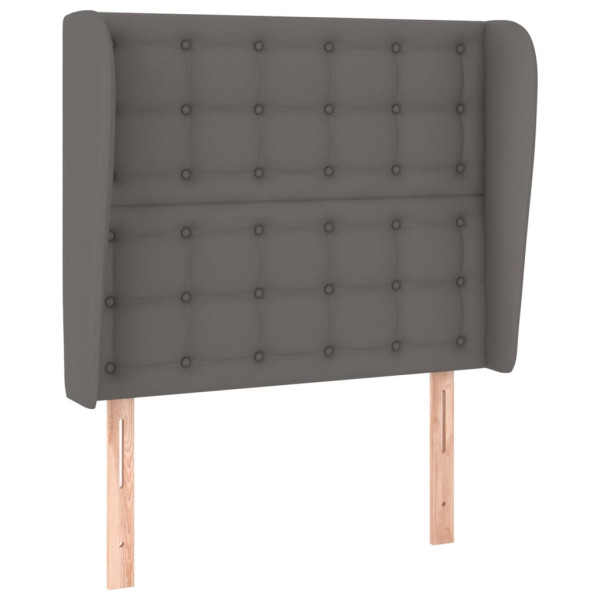 Wezgłowie Szary 103 x 23 x 118/128 cm Sztuczna skóra vidaXL 532904