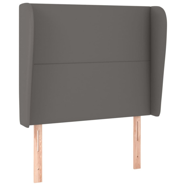 Wezgłowie Szary 103 x 23 x 118/128 cm Sztuczna skóra vidaXL 520946