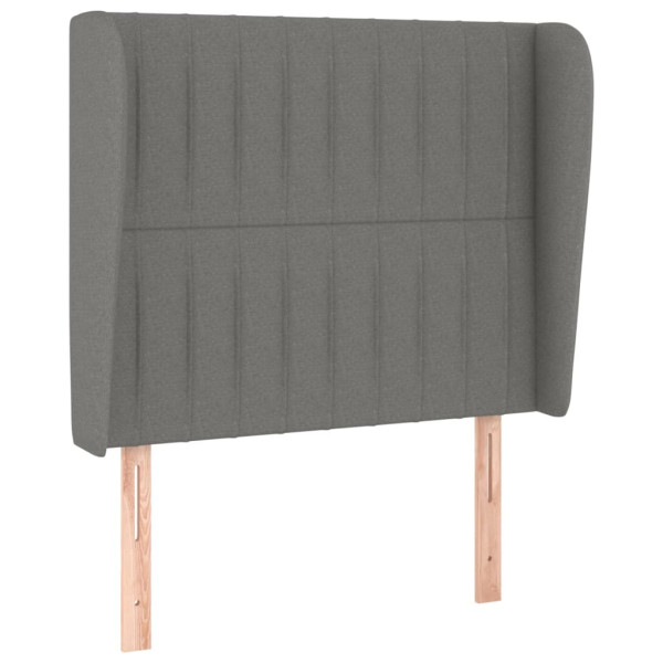 Wezgłowie Szary 103 x 23 x 118/128 cm Tkanina vidaXL 497501
