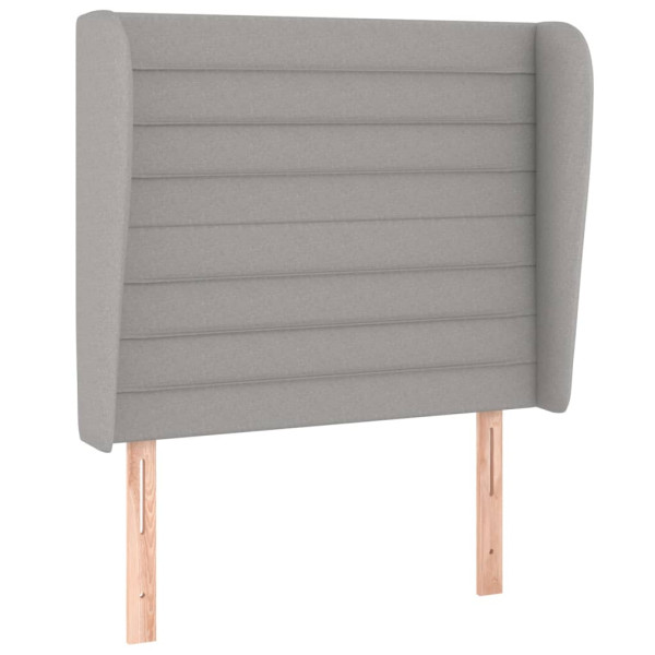 Wezgłowie Szary 103 x 23 x 118/128 cm Tkanina vidaXL 520260