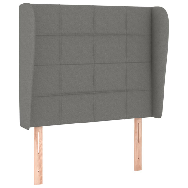 Wezgłowie Szary 103 x 23 x 118/128 cm Tkanina vidaXL 521807