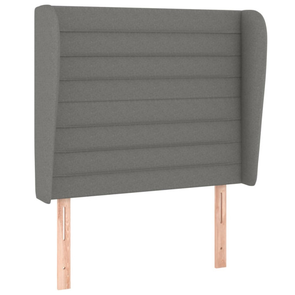 Wezgłowie Szary 103 x 23 x 118/128 cm Tkanina vidaXL 532965