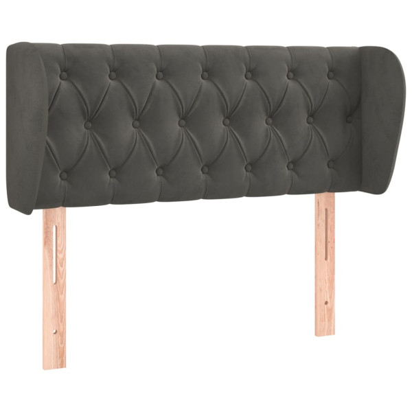Wezgłowie Szary 103 x 23 x 78/88 cm Aksamit vidaXL 533174