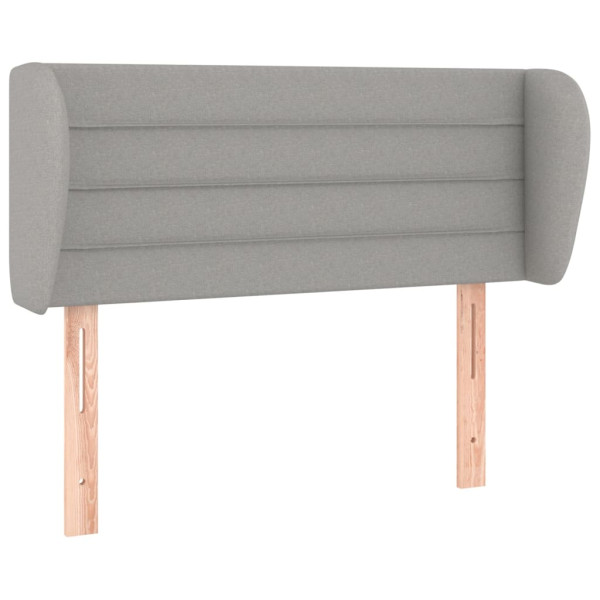 Wezgłowie Szary 103 x 23 x 78/88 cm Tkanina vidaXL 532930