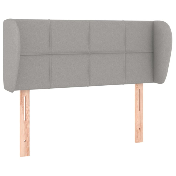 Wezgłowie Szary 103 x 23 x 78/88 cm Tkanina vidaXL 532982