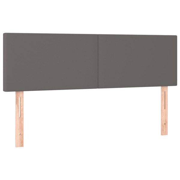 Wezgłowie Szary 144 x 5 x 78/88 cm Sztuczna skóra vidaXL 535028