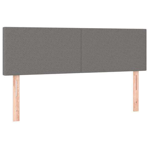 Wezgłowie Szary 144 x 5 x 78/88 cm Tkanina vidaXL 532591
