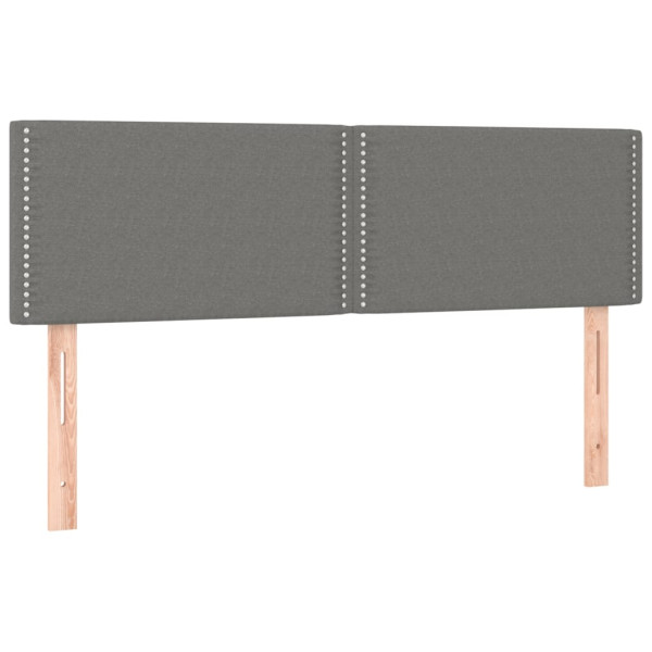Wezgłowie Szary 144 x 5 x 78/88 cm Tkanina vidaXL 533339