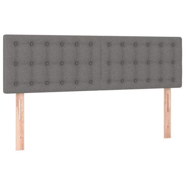 Wezgłowie Szary 144 x 5 x 78/88 cm Tkanina vidaXL 521818