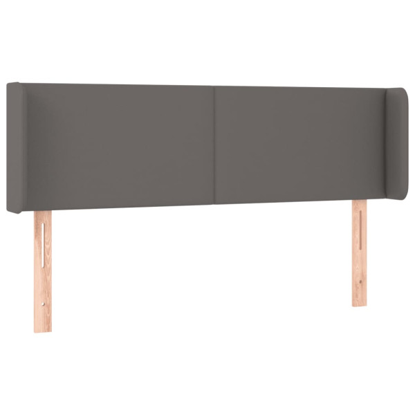 Wezgłowie Szary 147 x 16 x 78/88 cm Sztuczna skóra vidaXL 521074