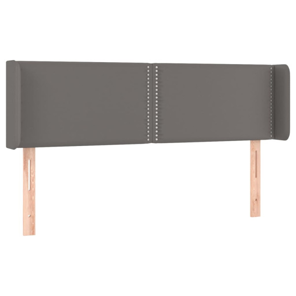 Wezgłowie Szary 147 x 16 x 78/88 cm Sztuczna skóra vidaXL 521204