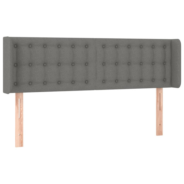 Wezgłowie Szary 147 x 16 x 78/88 cm Tkanina vidaXL 533053