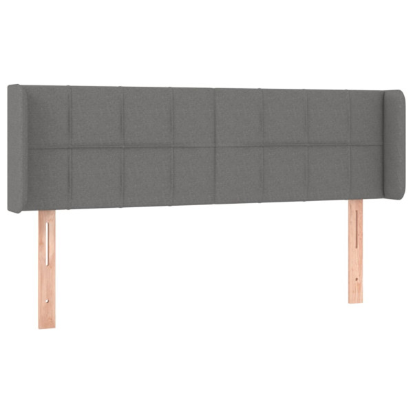 Wezgłowie Szary 147 x 16 x 78/88 cm Tkanina vidaXL 532467