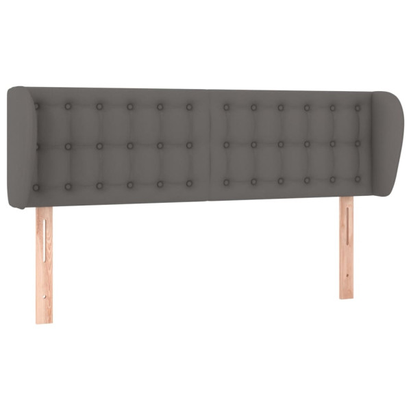 Wezgłowie Szary 147 x 23 x 78/88 cm Sztuczna skóra vidaXL 521116