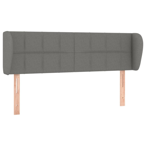 Wezgłowie Szary 147 x 23 x 78/88 cm Tkanina vidaXL 532750