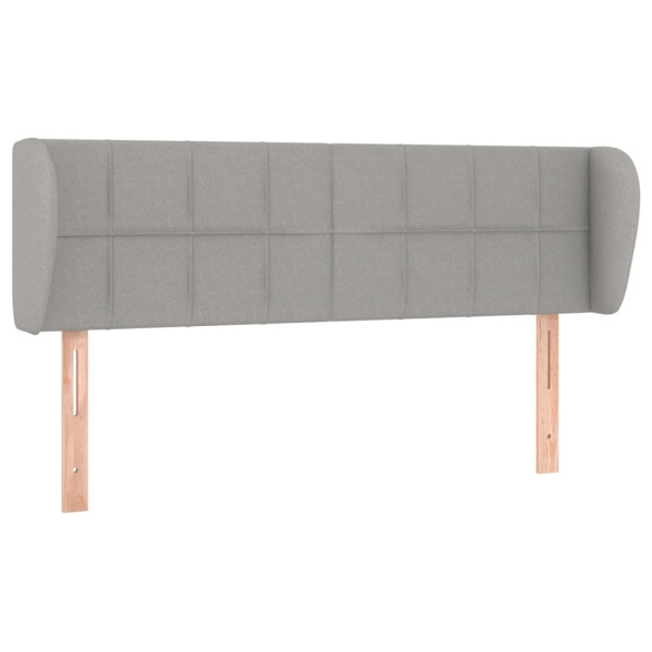 Wezgłowie Szary 147 x 23 x 78/88 cm Tkanina vidaXL 532778