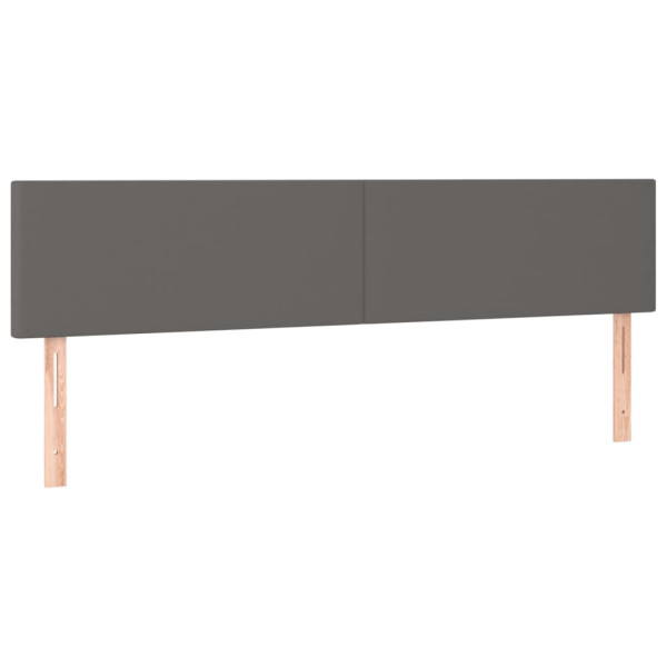 Wezgłowie Szary 160 x 5 x 78/88 cm Sztuczna skóra vidaXL 536149