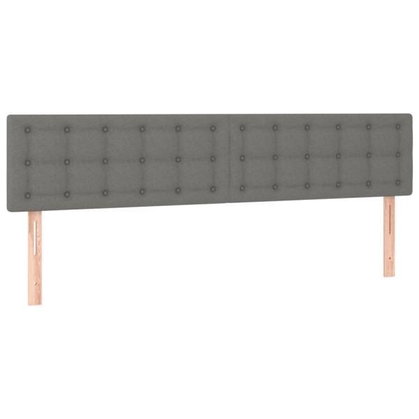 Wezgłowie Szary 160 x 5 x 78/88 cm Tkanina vidaXL 523134