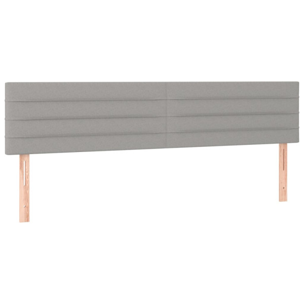 Wezgłowie Szary 160 x 5 x 78/88 cm Tkanina vidaXL 535526