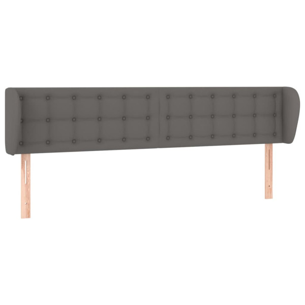 Wezgłowie Szary 163 x 23 x 78/88 cm Sztuczna skóra vidaXL 532745