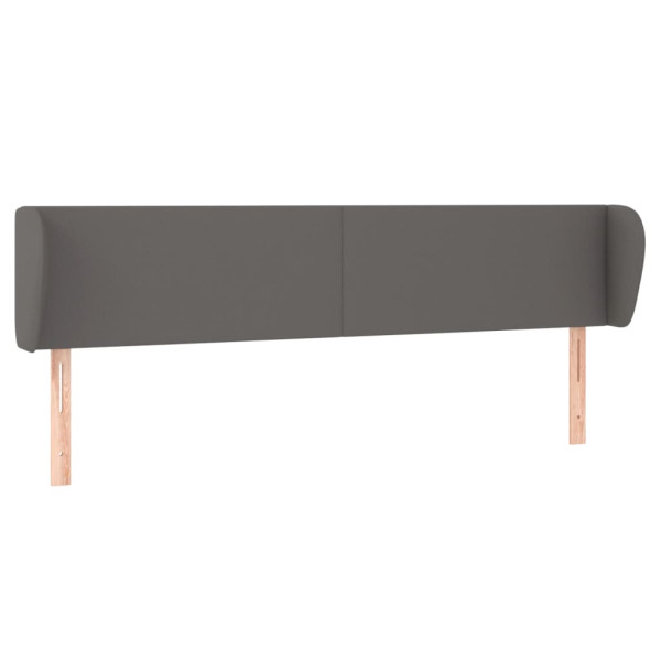 Wezgłowie Szary 163 x 23 x 78/88 cm Sztuczna skóra vidaXL 532355