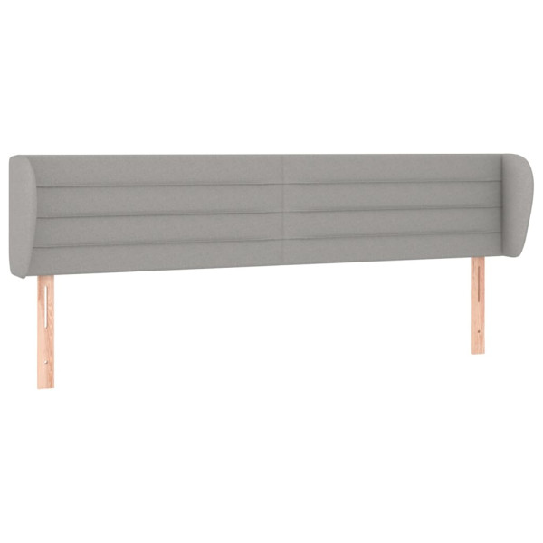 Wezgłowie Szary 163 x 23 x 78/88 cm Tkanina vidaXL 533093