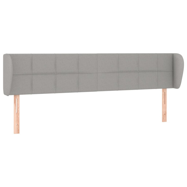 Wezgłowie Szary 163 x 23 x 78/88 cm Tkanina vidaXL 532737