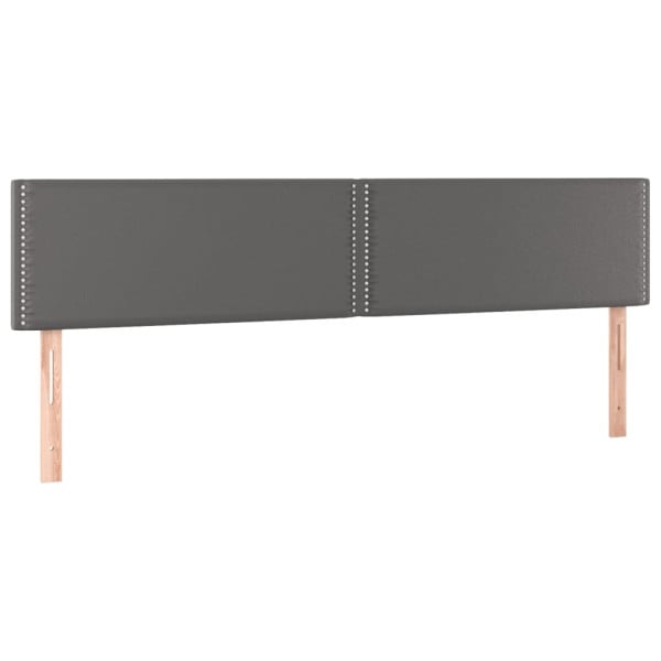 Wezgłowie Szary 180 x 5 x 78/88 cm Sztuczna skóra vidaXL 536145