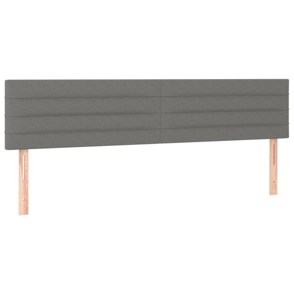 Wezgłowie Szary 180 x 5 x 78/88 cm Tkanina vidaXL 533338