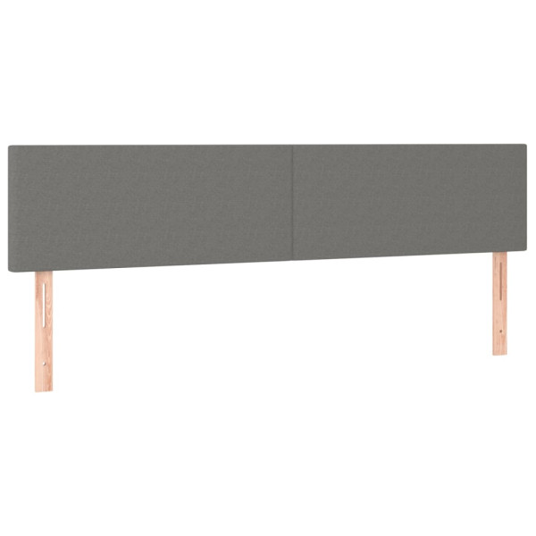 Wezgłowie Szary 180 x 5 x 78/88 cm Tkanina vidaXL 533395
