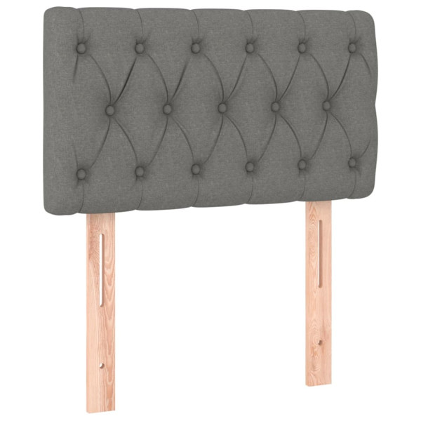 Wezgłowie Szary 80 cm Tkanina Low vidaXL 379756