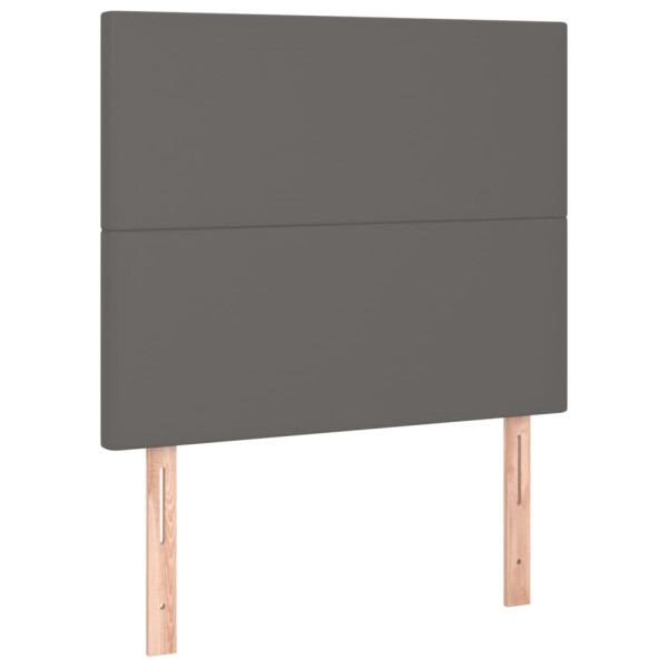 Wezgłowie Szary 80 x 5 x 118/128 cm Sztuczna skóra vidaXL 532962