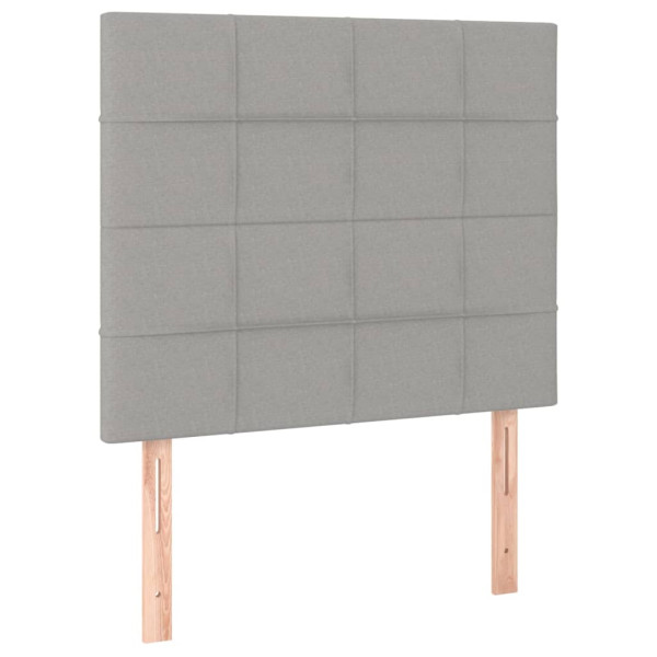 Wezgłowie Szary 80 x 5 x 118/128 cm Tkanina vidaXL 532466