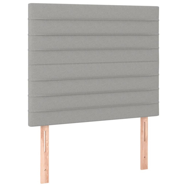 Wezgłowie Szary 80 x 5 x 118/128 cm Tkanina vidaXL 536143