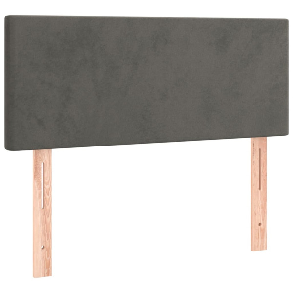 Wezgłowie Szary 80 x 5 x 78/88 cm Aksamit vidaXL 535546