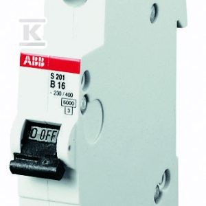 Wyłącznik nadmiarowo-prądowy, 1P, charakterystyka D, 1.6A, 10kA, AC | S201M-D1.6 2CDS271001R0971 Wyłącznik nadmiarowo-prądowy, 1P, charakterystyka D, 1.6A, 10kA, AC | S201M-D1.6 2CDS271001R0971